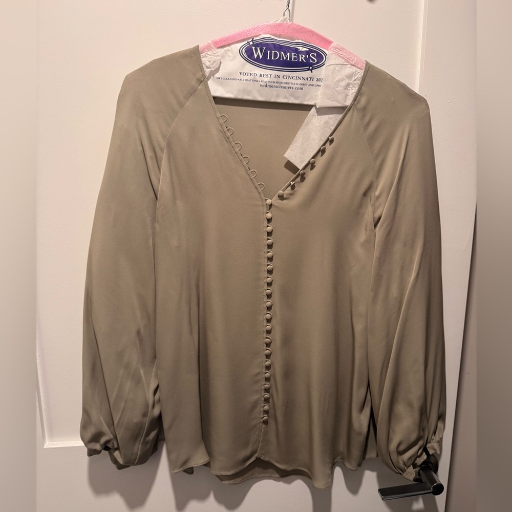 Joie Women's Blouse in Sage Green 100% silk